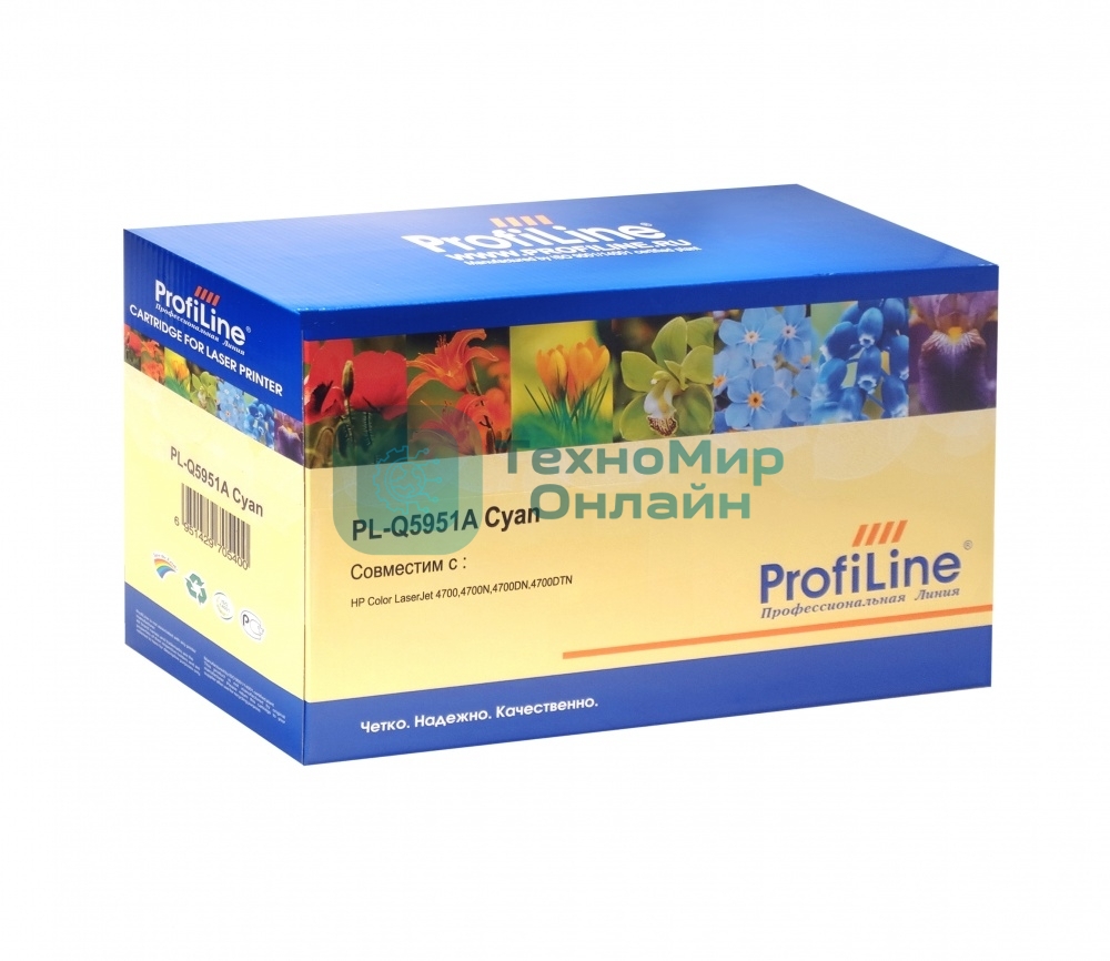 Картридж лазерный ProfiLine PL-Q5951A для принтеров HP Color LJ 4700/4700n/4700dn/4700dtn Голубой 10000 копий