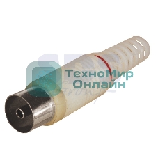 Разъем PROconnect гнездо TV без пайки белый