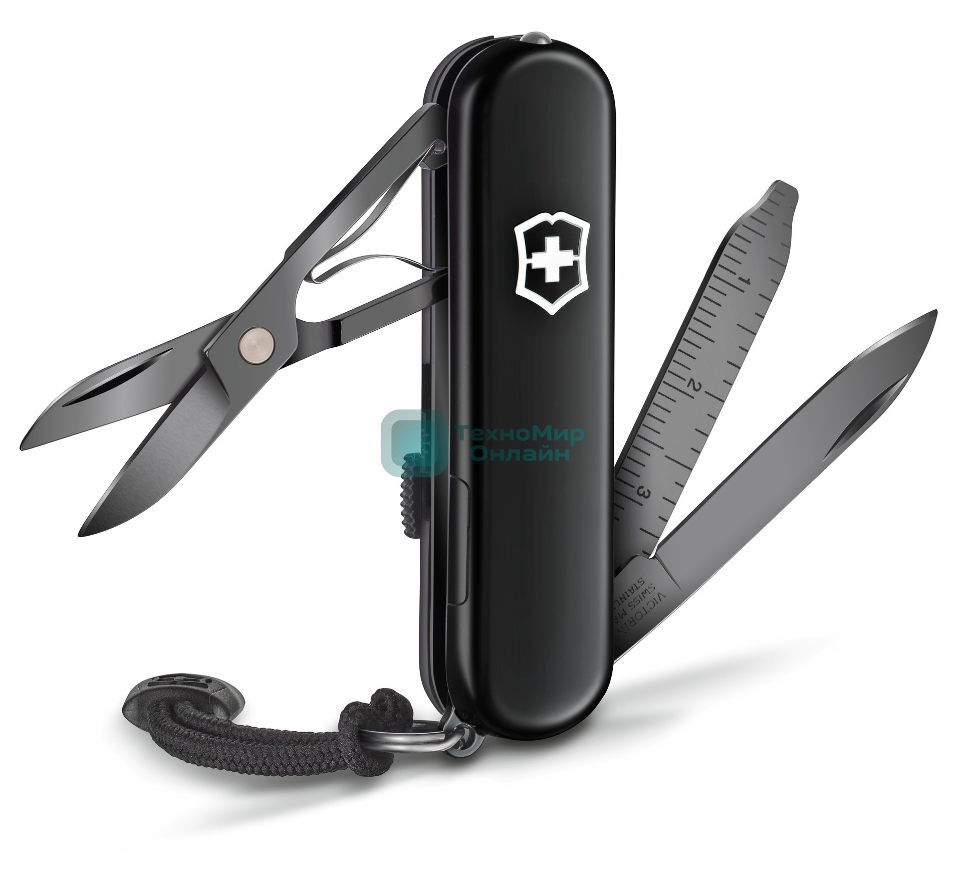 Нож перочинный Victorinox Signature Lite Onyx Black (0.6226.31P) 58мм 8 функций черный подар.коробка