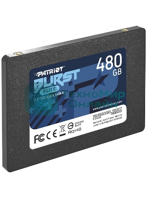 Накопитель SSD Patriot Burst Elite, 480Gb, SATA, 2.5