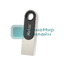 Флешка USB Netac U278 (NT03U278N-008G-20PN), 8Gb, USB 2.0, R/W 50/10, серебристый/черный