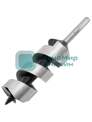 Сверло по дереву шнековое Matrix, 52 х 230 мм, 6-гранный хвостовик