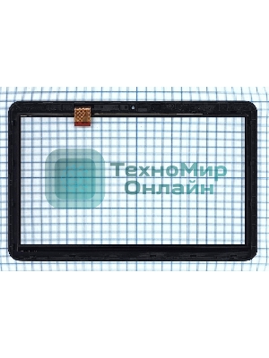 Сенсорное стекло (тачскрин) для Irbis TZ144. черное с рамкой