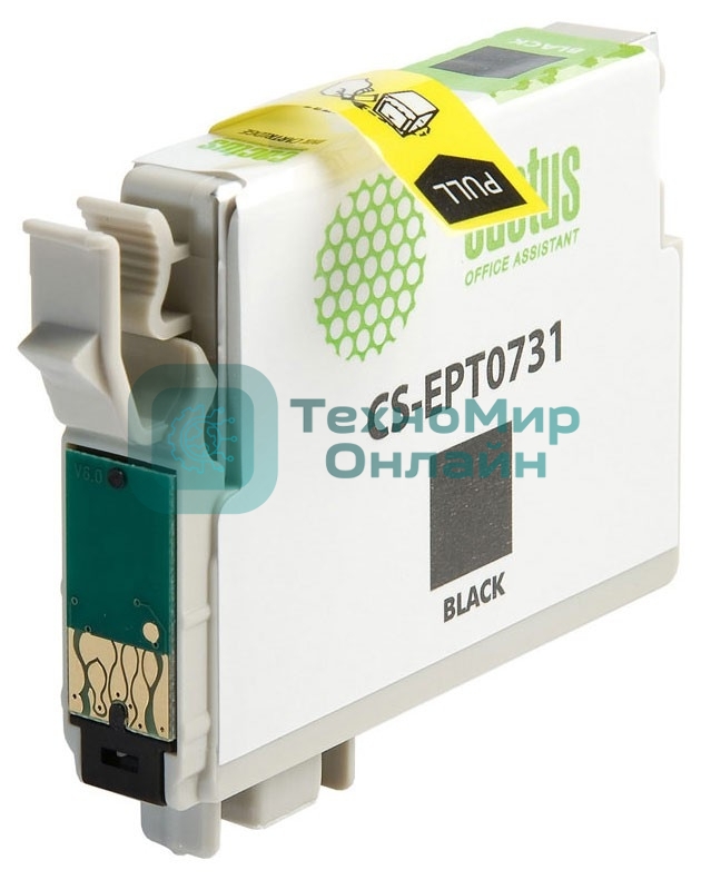 Картридж струйный Cactus CS-EPT0731 черный (11,4 мл) для Epson Stylus С79/C110/СХ3900/CX4900/CX5900/CX7300/CX8300/CX9300