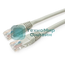 Патч-корд медный UTP Cablexpert PP10-1.5M cat.5e, 1.5м, литой, многожильный, серый