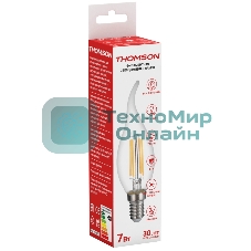 Лампа светодиодная Hiper THOMSON LED FILAMENT TAIL CANDLE 7W 730Lm E14 4500K TH-B2076