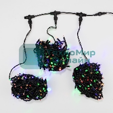 Гирлянда Neon-night LED ClipLight 24V, 3 нити по 20 м, свечение с динамикой, цвет диодов мульти