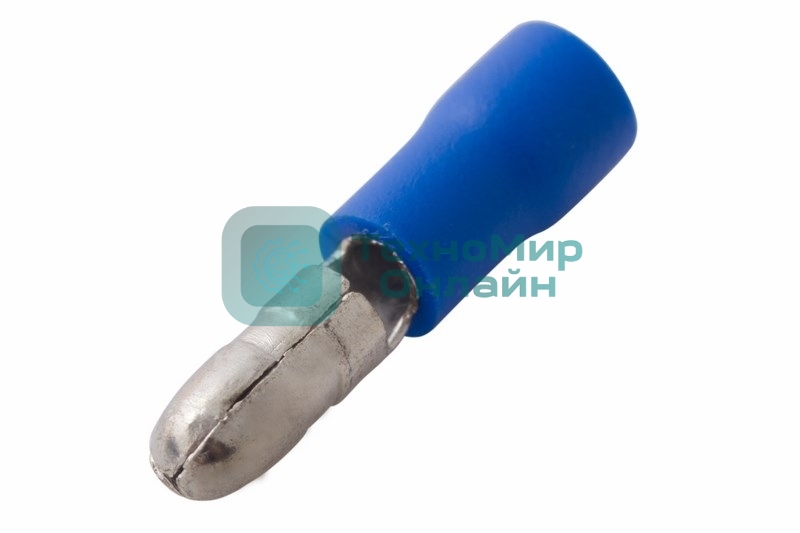 Разъем штекерный изолированный Rexant штекер 4 мм 1.5-2.5 мм² (РШи-п 2.5-4/РШИп 2-5-4) синий