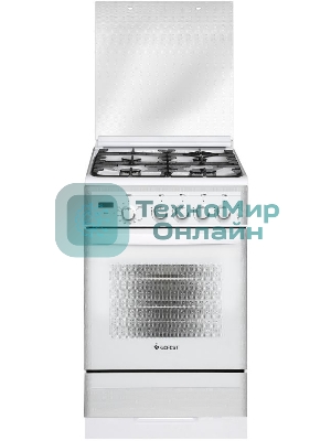 Плита газовая Gefest ПГ 5300-03 0040 белый, конфорок 4 шт, духовка 52 л, 50 см x 85 см x 58.5 см