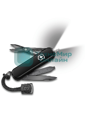 Нож перочинный Victorinox Signature Lite Onyx Black (0.6226.31P) 58мм 8 функций черный подар.коробка
