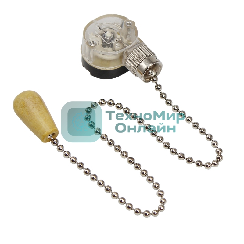 Выключатель Rexant для настенного светильника c деревянным наконечником 