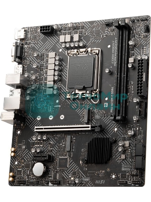Материнская плата MSI PRO H610M-G, LGA 1700, Intel H610, 2xDDR5, 4xSATA, 1xM.2, 1xPCIe 4.0 x16, 1xPCIe 3.0 x1, 1xHDMI, 1xDP, 1xVGA, 1xRJ45 1Gb, 2xUSB-A 3.2 Gen 1, 4xUSB-A 2.0, 3x3.5мм, 7.1, mATX