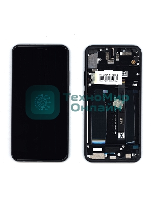 Дисплей для Asus ZenFone 5Z ZS620KL черный с рамкой