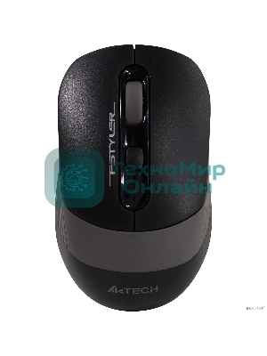 Мышь беспроводная A4Tech Fstyler FG10S черный/серый, 2000 dpi, радиоканал, USB, кнопки - 4