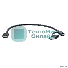 Кабель соединительный Telecom TUS714-0.3M 2-in-1 USBA+C to USB3.0 MicroBM 5Gbps, 0.3m