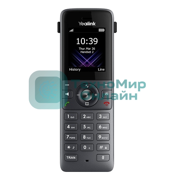 Система YEALINK W74P (база W70B+трубка W74H) до 10 SIP-аккаунтов, до 10 трубок на базу, до 20 вызовов, шт