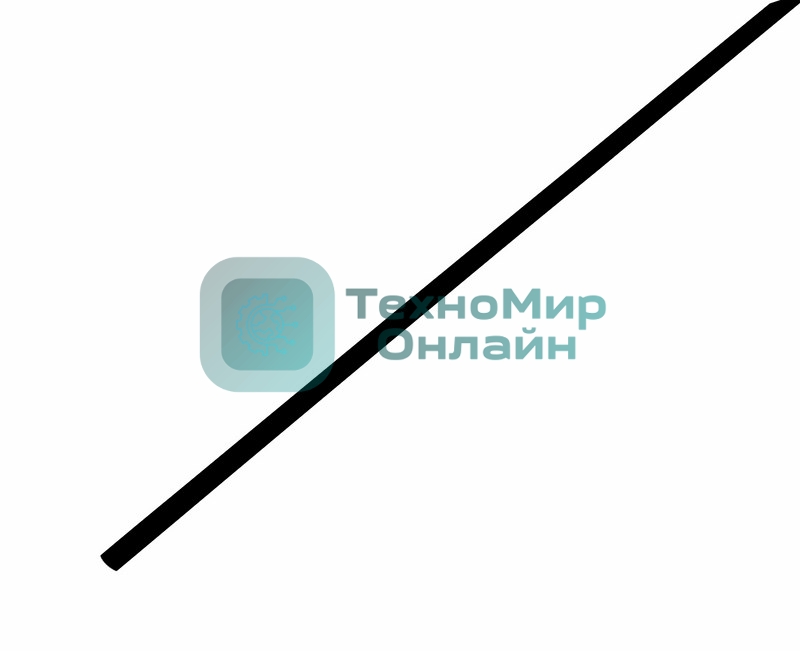 Трубка термоусадочная Rexant 3.0/1.5 1м черный