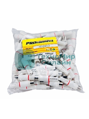 Разъем PROconnect гнездо TV без пайки белый