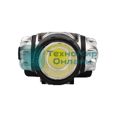 Фонарь налобный Rexant поворотный COB, 3 х AAА, увеличенное время работы, ремень в комплекте