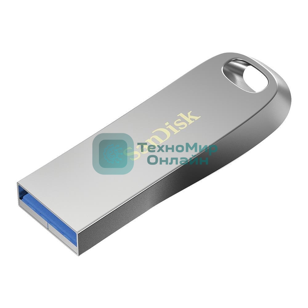 Флешка USB SanDisk Ultra Lux CZ74 (SDCZ74-128G-G46), 128Gb, USB 3.1, R/W 100/40, серебристый