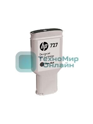 Картридж струйный HP 727 C1Q12A черный матовый, 300мл, для Designjet T920/T1500/T2500