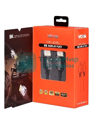Кабель соединительный VCOM CG634-2M DISPLAY PORT v1.4, 8K@60Hz, 2 м