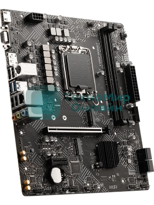 Материнская плата MSI PRO H610M-G, LGA 1700, Intel H610, 2xDDR5, 4xSATA, 1xM.2, 1xPCIe 4.0 x16, 1xPCIe 3.0 x1, 1xHDMI, 1xDP, 1xVGA, 1xRJ45 1Gb, 2xUSB-A 3.2 Gen 1, 4xUSB-A 2.0, 3x3.5мм, 7.1, mATX