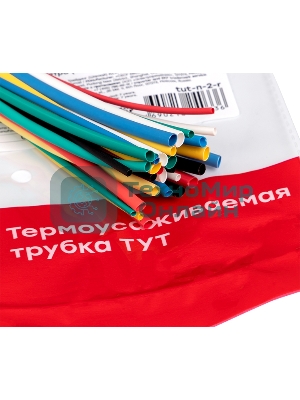 Набор трубок термоусадочных ТУТ 1/0.5; 1.5/0.75; 2/1; 2.5/1.25; 3/1.5 (6 цветов по 5шт 100мм) PROxima EKF tut-n-2-r