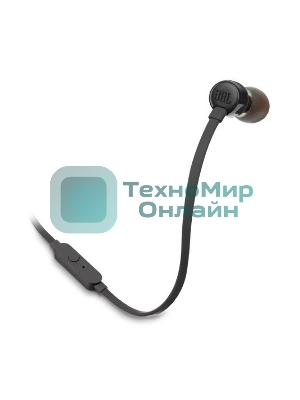 Проводные наушники JBL Tune 110 черный, внутриканальные, Jack 3.5 мм