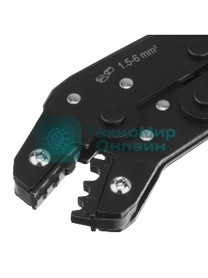 Клещи для обжима неизолированных наконечников Denzel НК и НВ, разъемов РП, 1,5 - 6 мм2