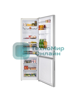 Холодильник Maunfeld MFF200NFBG Inverter бежевый двухкамерный инвертор 271/106 л морозилка снизу, No Frost