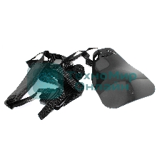 Ремень жилет для бензокосы мотокосы триммера на 2 плеча с защитой бедра черный