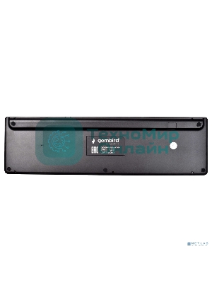 Проводная клавиатура Gembird KB-8460, полноразмерная, 103кл+5 доп, 12Fn, ножничная, тихая, 1.5м, черная