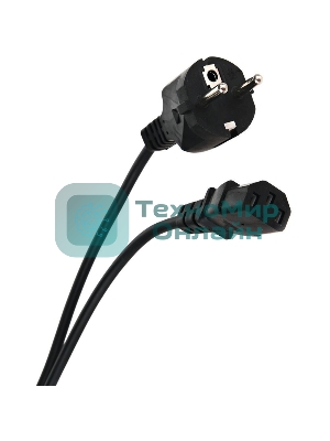 Кабель компьютер - розетка 3 м 220V (Европейский стандарт) VCOM/TELECOM