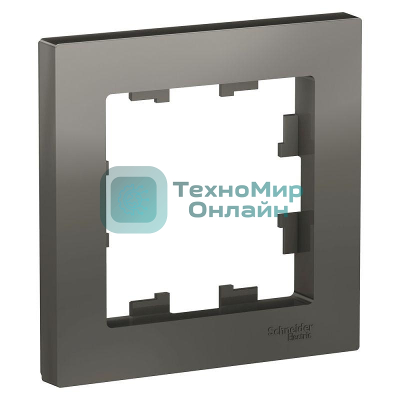 Рамка 1-м AtlasDesign сталь SchE