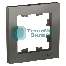 Рамка 1-м AtlasDesign сталь SchE