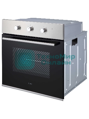 Духовой шкаф встраиваемый полноразмерный Evelux EO 620 X, 60 см, 8 режимов, 65л, нержавеющая сталь