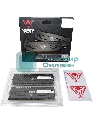 Оперативная память Patriot Viper Steel, DDR4, 64GB (2x32GB), 3600MHz, CL18, DIMM, радиатор, черный