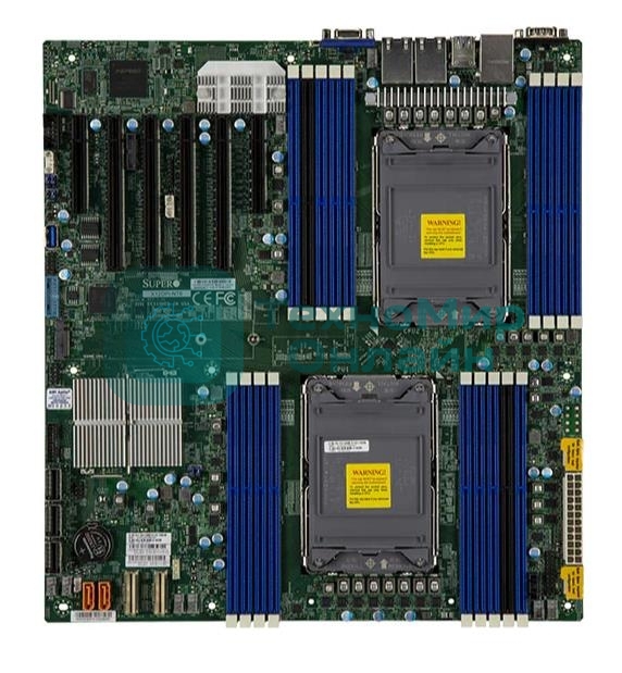 Материнская плата серверная Supermicro X12DPI-N6-B, сокет LGA4189, Intel C621A, DDR4 ECC, 18xDDR4, 4xPCIe 4.0 x16, 2xPCIe x8, M.2, SATA-III, 2xGigabit Ethernet, 4xUSB 3.2, VGA, COM, E-ATX