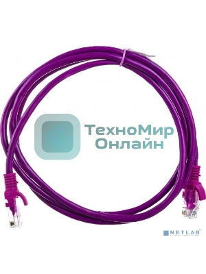 Патч-корд UTP Cablexpert PP12-1.5M/V cat.5e, 1.5 м, литой, многожильный, фиолетовый