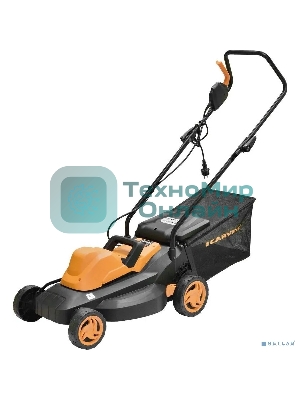 Газонокосилка CARVER LME-1437 эл. 1400Вт ширина 37см рег.высоты травосборник 35л