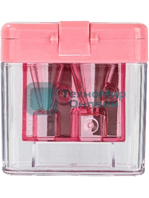 Точилка для карандашей ручная Deli E0576, 2 отверстия, пластик, ассорти