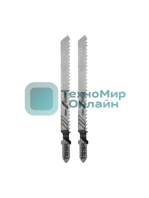 Пилка для электролобзика Kranz 100 мм 10 з/д 4-30 мм обр. зуб. T101BR (2 шт./уп.) (дерево)