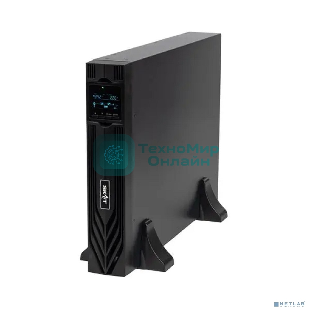 Источник бесперебойного питания Бастион SKAT-UPS 3000-RACK-ON-E P3 Online, синус, 3000ВА/3000 Вт, стойка/на пол, 8xC13 + 1xC19, встр. SNMP/USB/RS-232/EPO, БЕЗ АКБ (6 шт 40-200Ач) или SKAT ВС 72/9 RACK, МПТ (8775)