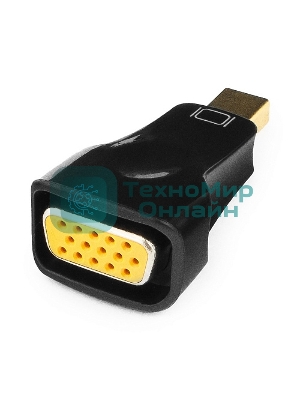 Переходник miniDisplayPort - VGA, Cablexpert A-mDPM-VGAF-01, 20M/15F, черный, пакет