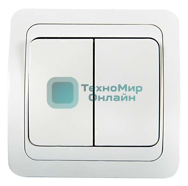 Выключатель 2-кл. CLASSICO 2023 белый ASD/IN HOME 4680005959860