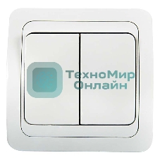 Выключатель 2-кл. CLASSICO 2023 белый ASD/IN HOME 4680005959860