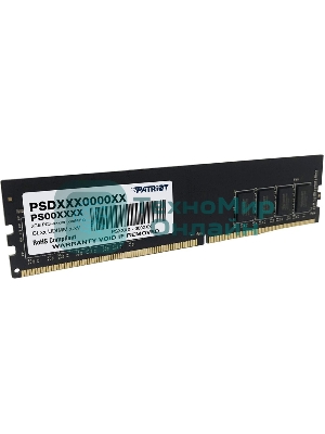 Оперативная память Patriot Signature, DDR4, 16GB (1x16 GB), 2666 MHz, CL19, DIMM