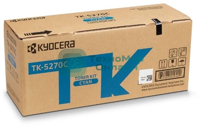 Картридж лазерный Kyocera TK-5270C (1T02TVCNL0) голубой для M6230cidn/M6630cidn/P6230cdn 6000 стр