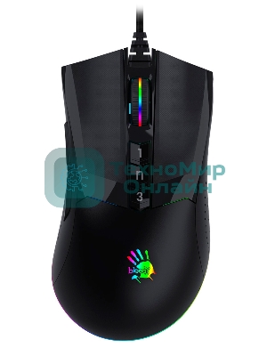 Мышь проводная A4Tech Bloody W90 Max черный, 10000 dpi, USB, кнопки - 10